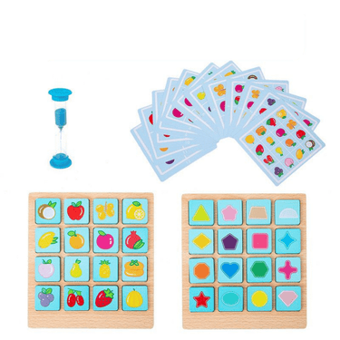 EcoToys MindJoy Tablero de Memoria | Fomenta habilidades de pensamiento creativo - Juego de rompecabezas educativo de madera